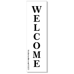 S0253 Welcome Stacked-STENCIL RENTAL ONLY-READ DETAILS BELOW