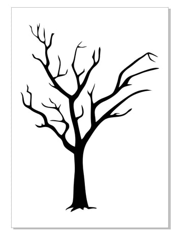 M0365-WINTER TREES-3 OPTIONS--STENCIL -RENTAL ONLY-READ DETAILS BELOW